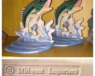 Midwest Importers Fish Bookends