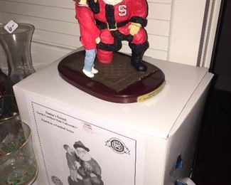 N.C. State Santa Figurine