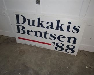 Vintage political sign