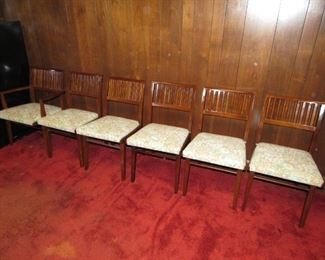Mid Century teak chairs - set of 6