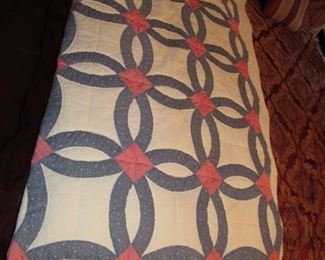 Wedding band hand sewn quilt