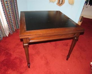 Flip top game table doubles in size