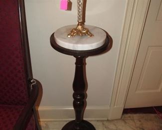 Antique walnut pedestal