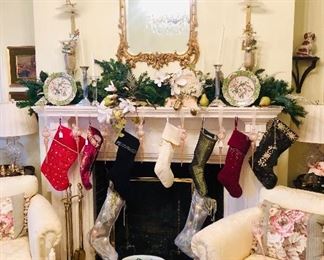 Usually, I find a closet or a small bedroom or even a corner of the garage to display holiday decorations...but there are so many and it was all so good, the Christmas spirit hit early!
