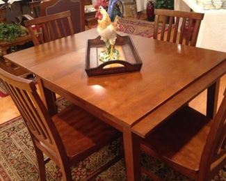 Breakfast table (extends) and 4 chairs