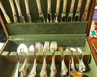Lunt “American Victorian” Sterling - 74 pieces 
