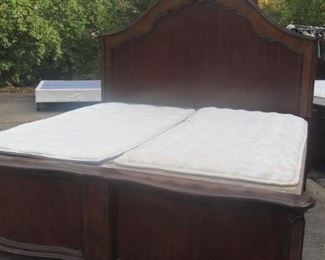 King sized Ashley bed with mattress set