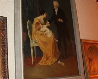 Vintage painting by Walter Krawciec (1889-1982)
