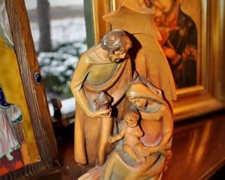 Vintage carved wood ANRI figurine