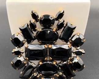 Czech rhinestone statement pin