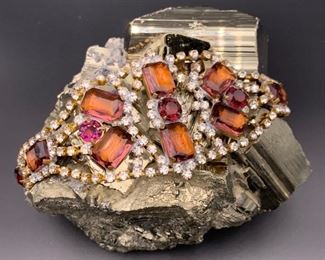 Czech rhinestone statement bracelet