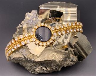 Czech rhinestone statement bracelet