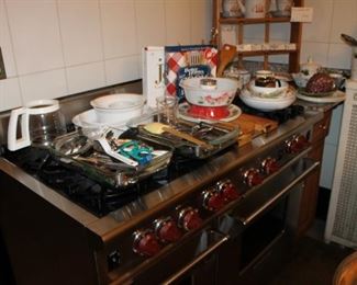 Wolf 6-burner dual oven range w/ griddle