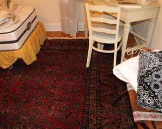 Large vintage oriental rug w/ just the right amount of distressing