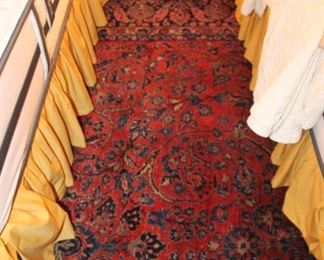 Large vintage oriental rug w/ just the right amount of distressing