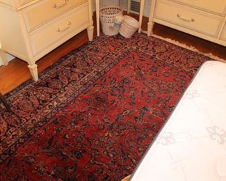 Large vintage oriental rug w/ just the right amount of distressing