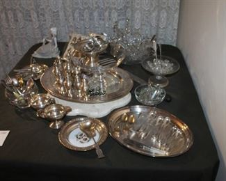 Sterling silver servingware and items