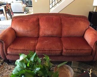 Velour, nailhead soda