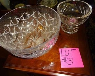 Two (2) Waterford Crystal Bowls and Decanter https://ctbids.com/#!/description/share/268659