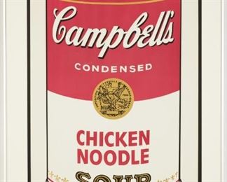 Andy Warhol (American, 1928 - 1987) Cambell's Soup I: Chicken Noodle, 1968