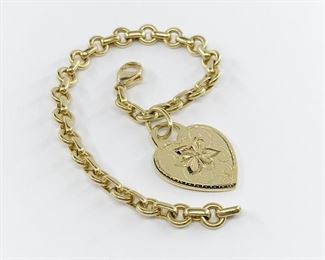 Tiffany and Co Return To Tiffany Heart Tag Bracelet in 18k Yellow Gold