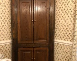 Pine Corner Cabinet