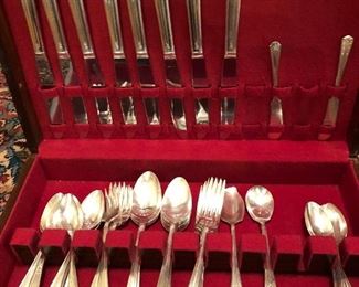 Silver triple plate Rogers International silver flatware