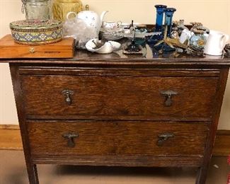 Antique two drawer chest