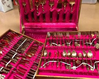 144 piece Bronze ware set from Siam (Thailand)