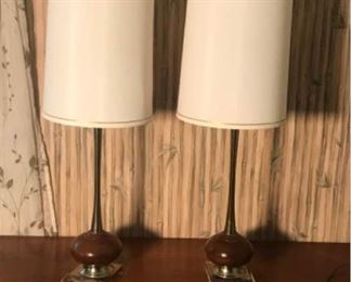 MCM Pair of Bedside Lamps