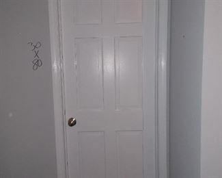 Solid wood paneled door