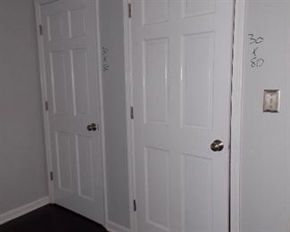 Solid 6 paneled doors