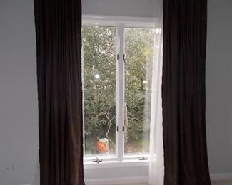Drapes and sheers Pella windows