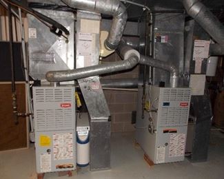 2 furnaces gas forced air