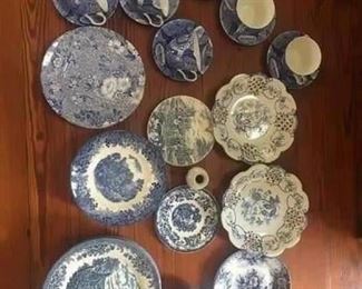 blue china,Spode, Wegwood,
