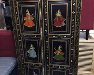009SH India Hand Painted Cabinet