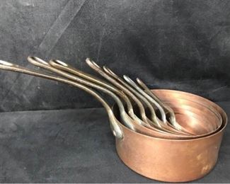 310g 7 Piece Copper Pots