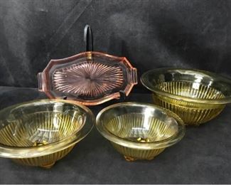 318g Ribbed Mixing Bowls Small Tray