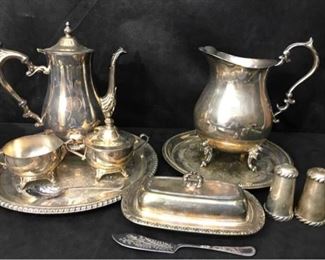 Silverplate coffee service