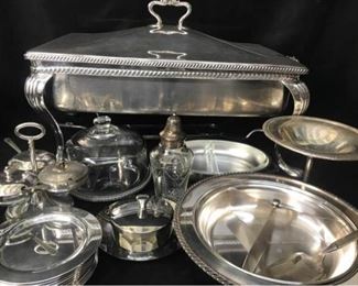 327gSilverplate Entertaining Set