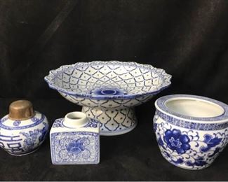 338gChinese Decorative Blue White