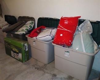 boxes of linens