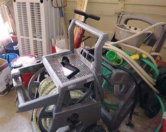 many hoses & reels