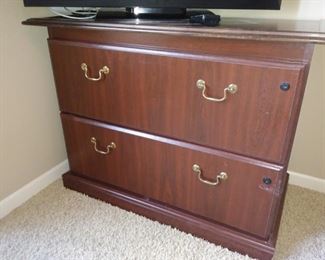 wood file cabinet