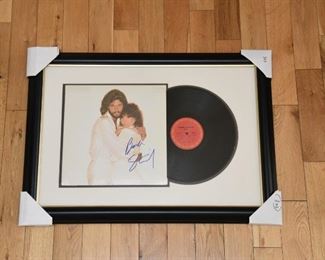 Barbara Streisand signed album cover with album with authenticity.