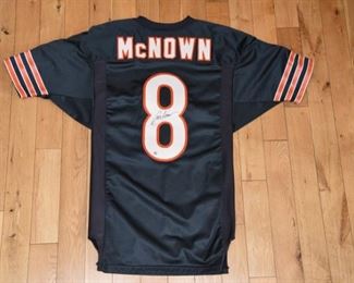 Cade McNown signed Bears jersey with authenticity.