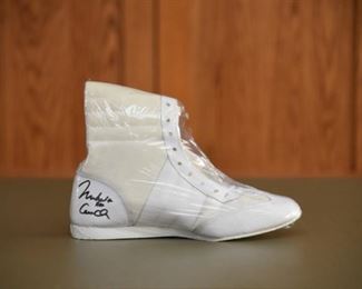 RARE "Muhammad Ali AKA Cassius Clay" signed Everlast boxing boot with authenticity. 