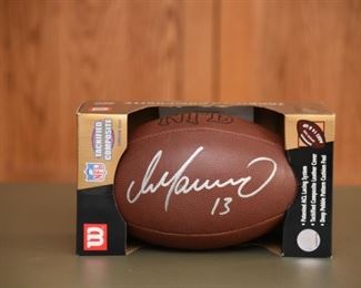 Dan Marino signed football with authenticity.