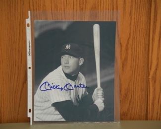 RARE Mickey Mantle vintage photo with authenticity.