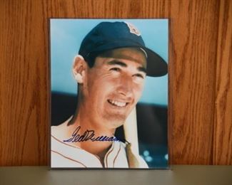 RARE Ted Williams signed vintage photo with authenticity. 